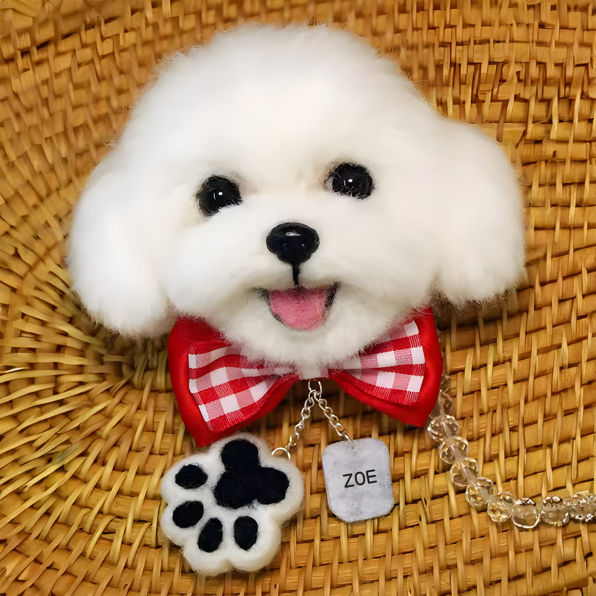 3D Felt Pet Keychain For Badge Holder 3.15&quot;