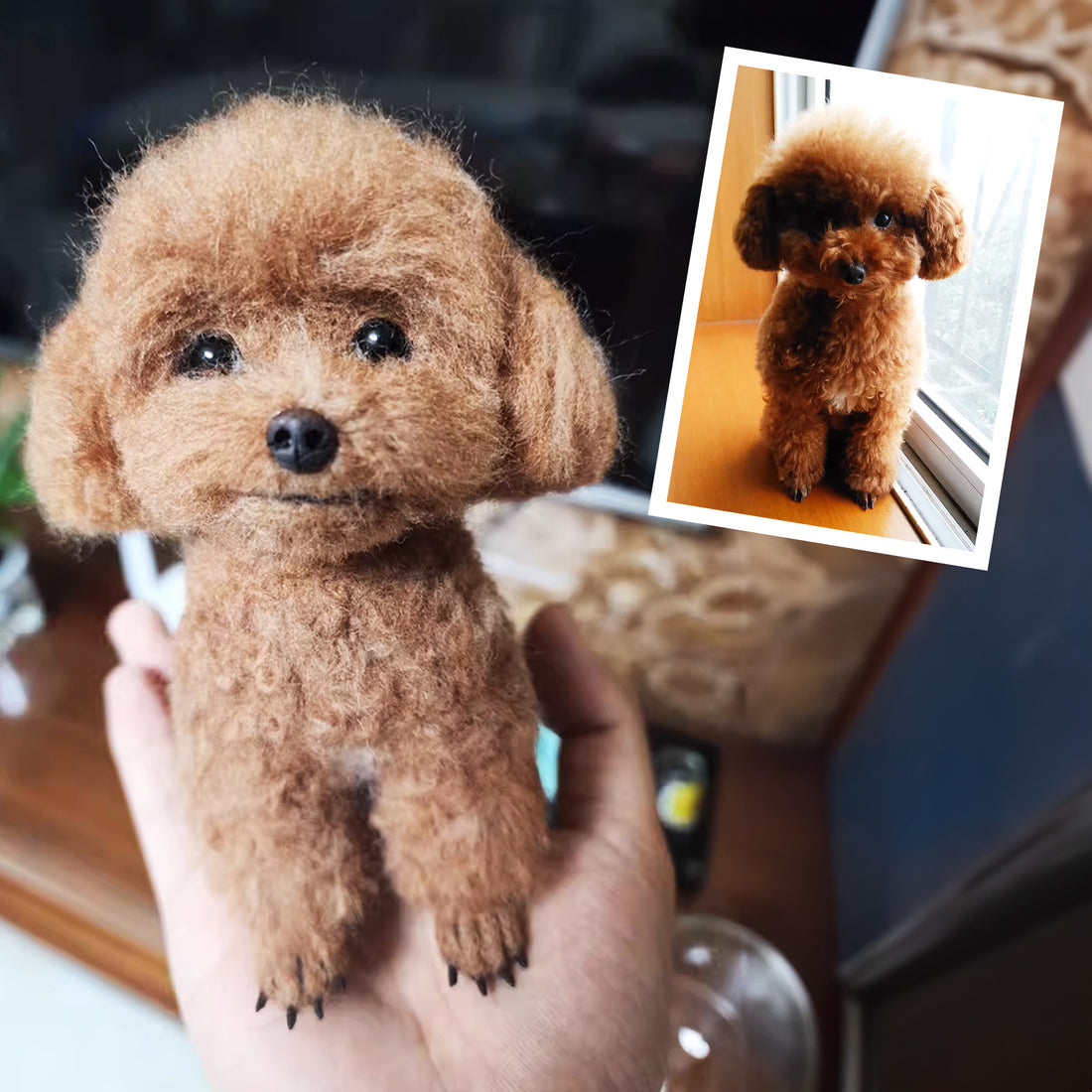 3D Felt Pet Figurine 3.94&quot;