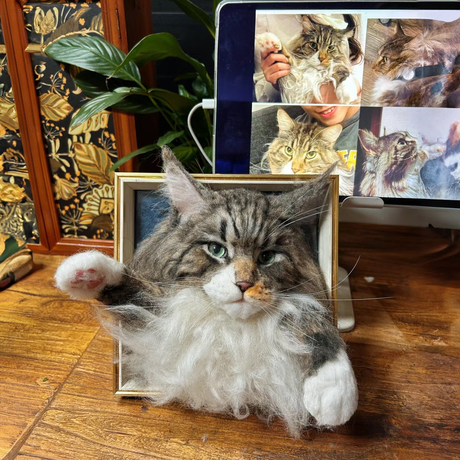 3D Felt Pet Portrait Frame 9&quot;