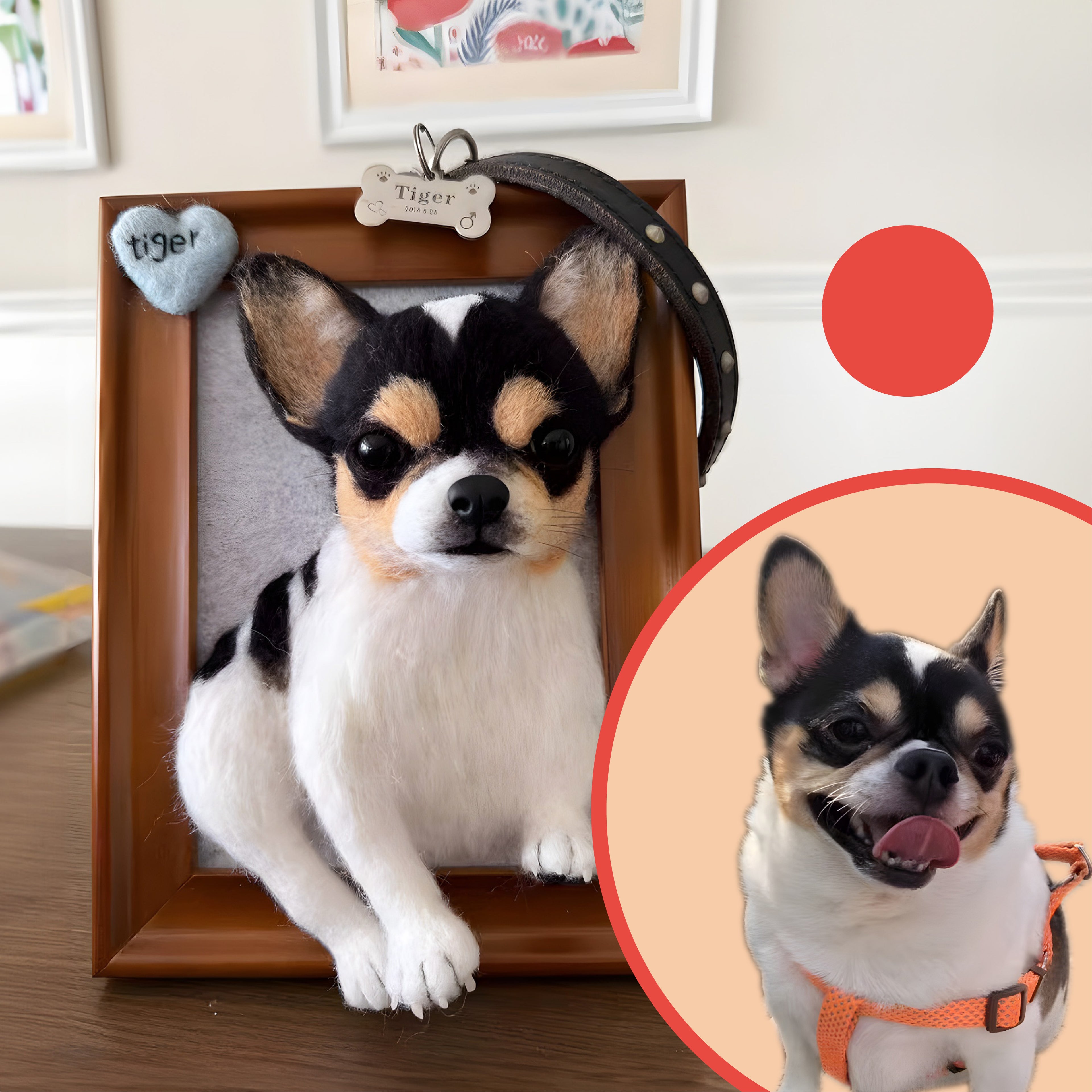 3D Felt Pet Bust Frame 9&quot;