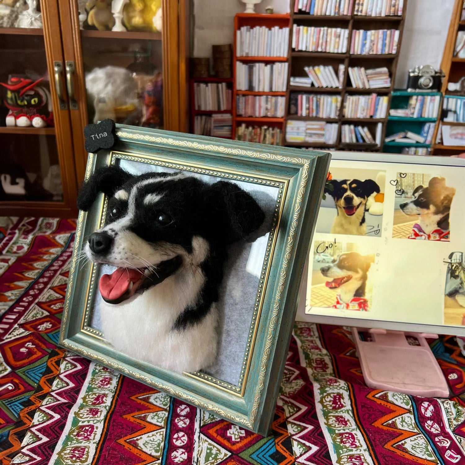 3D Felt Pet Portrait Frame 9&quot;